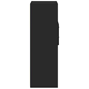 Skříň highboard černá 45 x 42,5 x 124 cm kompozitní dřevo - obrázek 5