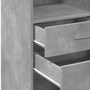 Skříň highboard betonově šedá 45x42,5x124 cm kompozitní dřevo - obrázek 8