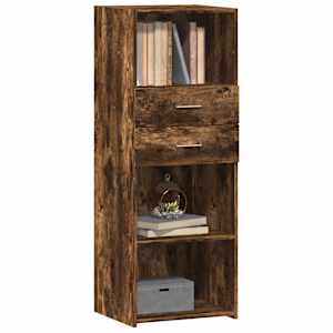 Skříň highboard kouřový dub 45 x 42,5 x 124 cm kompozitní dřevo - obrázek 3