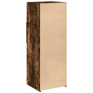 Skříň highboard kouřový dub 45 x 42,5 x 124 cm kompozitní dřevo - obrázek 6