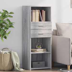 Skříň highboard šedá sonoma 45 x 42,5 x 124 cm kompozitní dřevo - obrázek 1