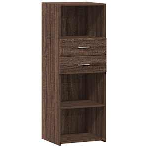 Skříň highboard hnědý dub 45 x 42,5 x 124 cm kompozitní dřevo - obrázek 2