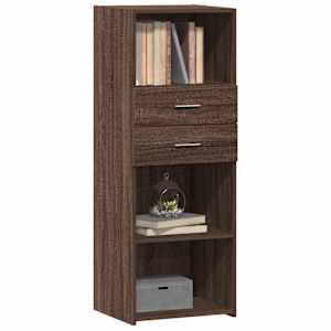 Skříň highboard hnědý dub 45 x 42,5 x 124 cm kompozitní dřevo - obrázek 3