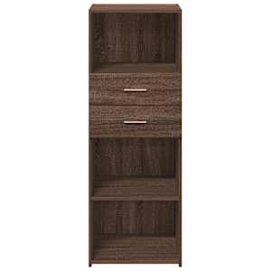 Skříň highboard hnědý dub 45 x 42,5 x 124 cm kompozitní dřevo - obrázek 4