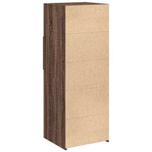 Skříň highboard hnědý dub 45 x 42,5 x 124 cm kompozitní dřevo - obrázek 6