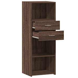 Skříň highboard hnědý dub 45 x 42,5 x 124 cm kompozitní dřevo - obrázek 7