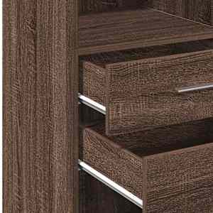 Skříň highboard hnědý dub 45 x 42,5 x 124 cm kompozitní dřevo - obrázek 8