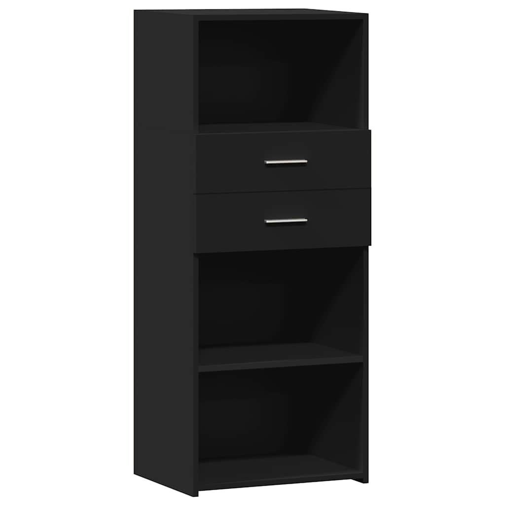 vidaXL Skříň highboard černá 50 x 42,5 x 124 cm kompozitní dřevo