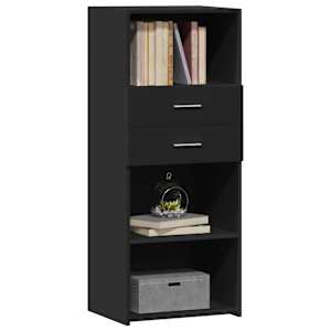 Skříň highboard černá 50 x 42,5 x 124 cm kompozitní dřevo - obrázek 3