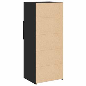 Skříň highboard černá 50 x 42,5 x 124 cm kompozitní dřevo - obrázek 6