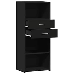 Skříň highboard černá 50 x 42,5 x 124 cm kompozitní dřevo - obrázek 7