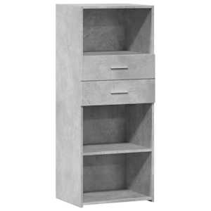 Skříň highboard betonově šedá 50 x 42,5 x 124 kompozitní dřevo - obrázek 2