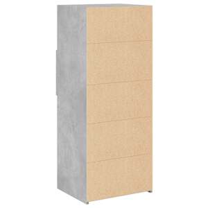 Skříň highboard betonově šedá 50 x 42,5 x 124 kompozitní dřevo - obrázek 6