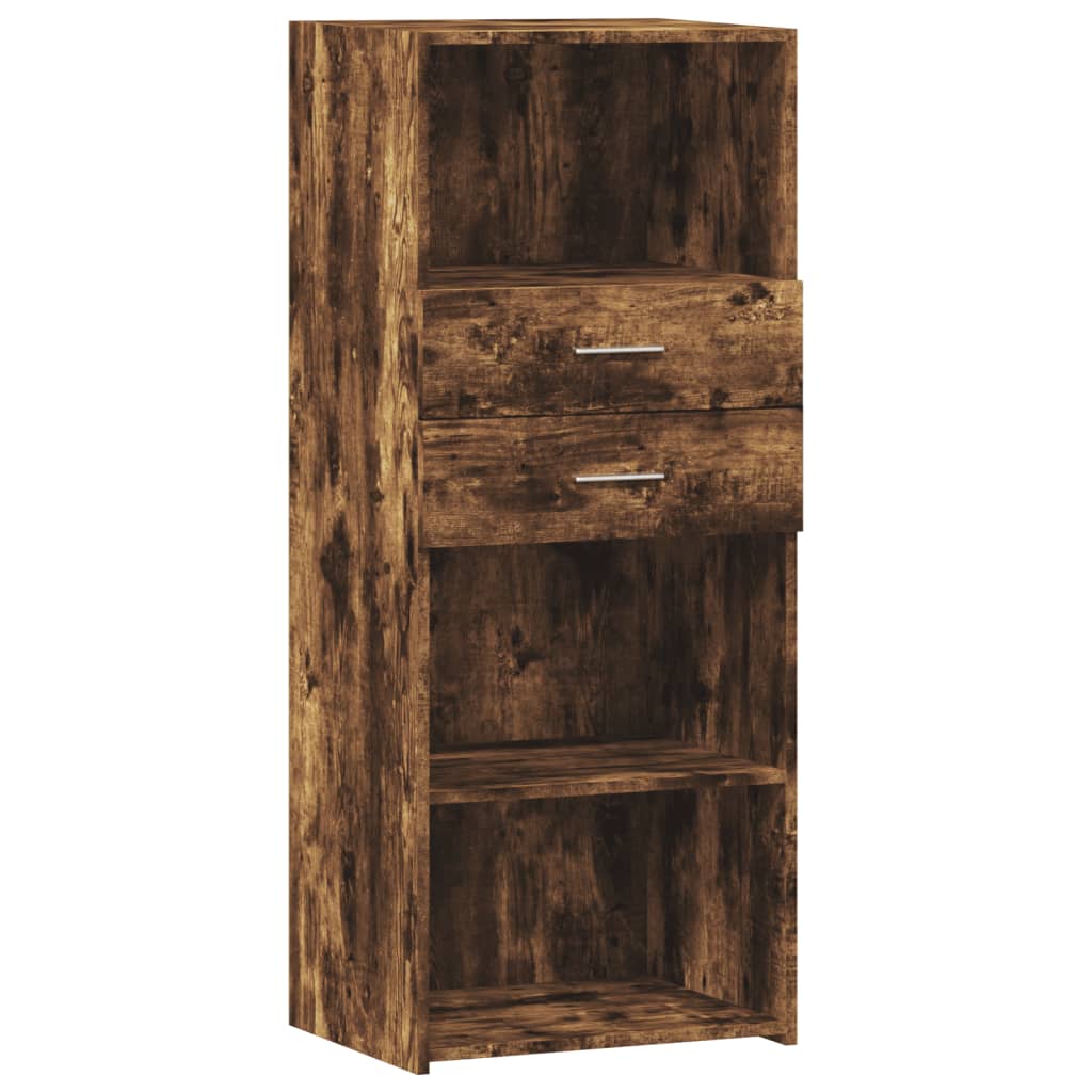 vidaXL Skříň highboard kouřový dub 50 x 42,5 x 124 cm kompozitní dřevo