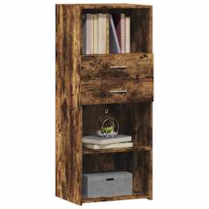 Skříň highboard kouřový dub 50 x 42,5 x 124 cm kompozitní dřevo - obrázek 3