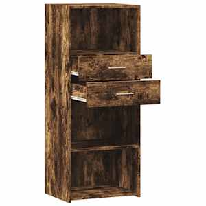 Skříň highboard kouřový dub 50 x 42,5 x 124 cm kompozitní dřevo - obrázek 7