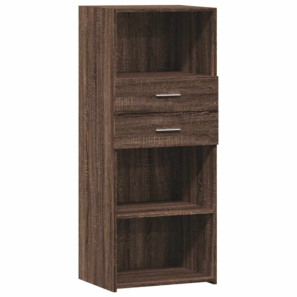 vidaXL Skříň highboard hnědý dub 45 x 42,5 x 124 cm kompozitní dřevo