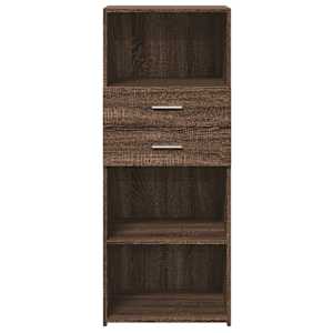 Skříň highboard hnědý dub 45 x 42,5 x 124 cm kompozitní dřevo - obrázek 4