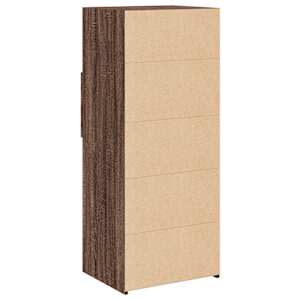 Skříň highboard hnědý dub 45 x 42,5 x 124 cm kompozitní dřevo - obrázek 6
