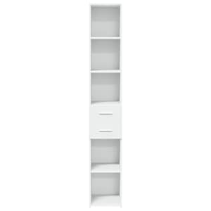 Skříň highboard bílá 30 x 42,5 x 185 cm kompozitní dřevo - obrázek 4