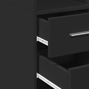 Skříň highboard černá 30 x 42,5 x 185 cm kompozitní dřevo - obrázek 7