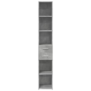 Skříň highboard betonově šedá 30x42,5x185 cm kompozitní dřevo - obrázek 4