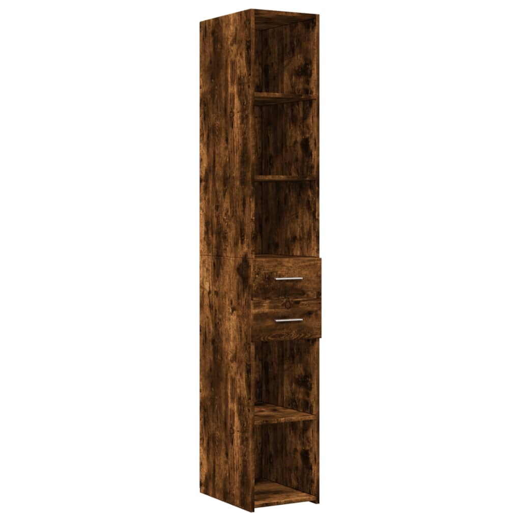 Thumbnail - vidaXL Highboard Räuchereiche 30x42,5x185 cm Holzwerkstoff
