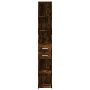 Skříň highboard kouřový dub 30 x 42,5 x 185 cm kompozitní dřevo - obrázek 4