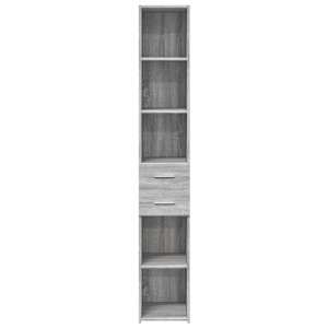Skříň highboard šedá sonoma 30 x 42,5 x 185 cm kompozitní dřevo - obrázek 4