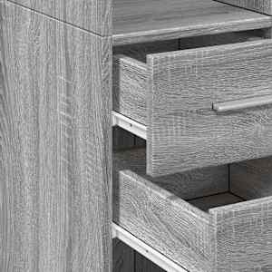 Skříň highboard šedá sonoma 30 x 42,5 x 185 cm kompozitní dřevo - obrázek 7