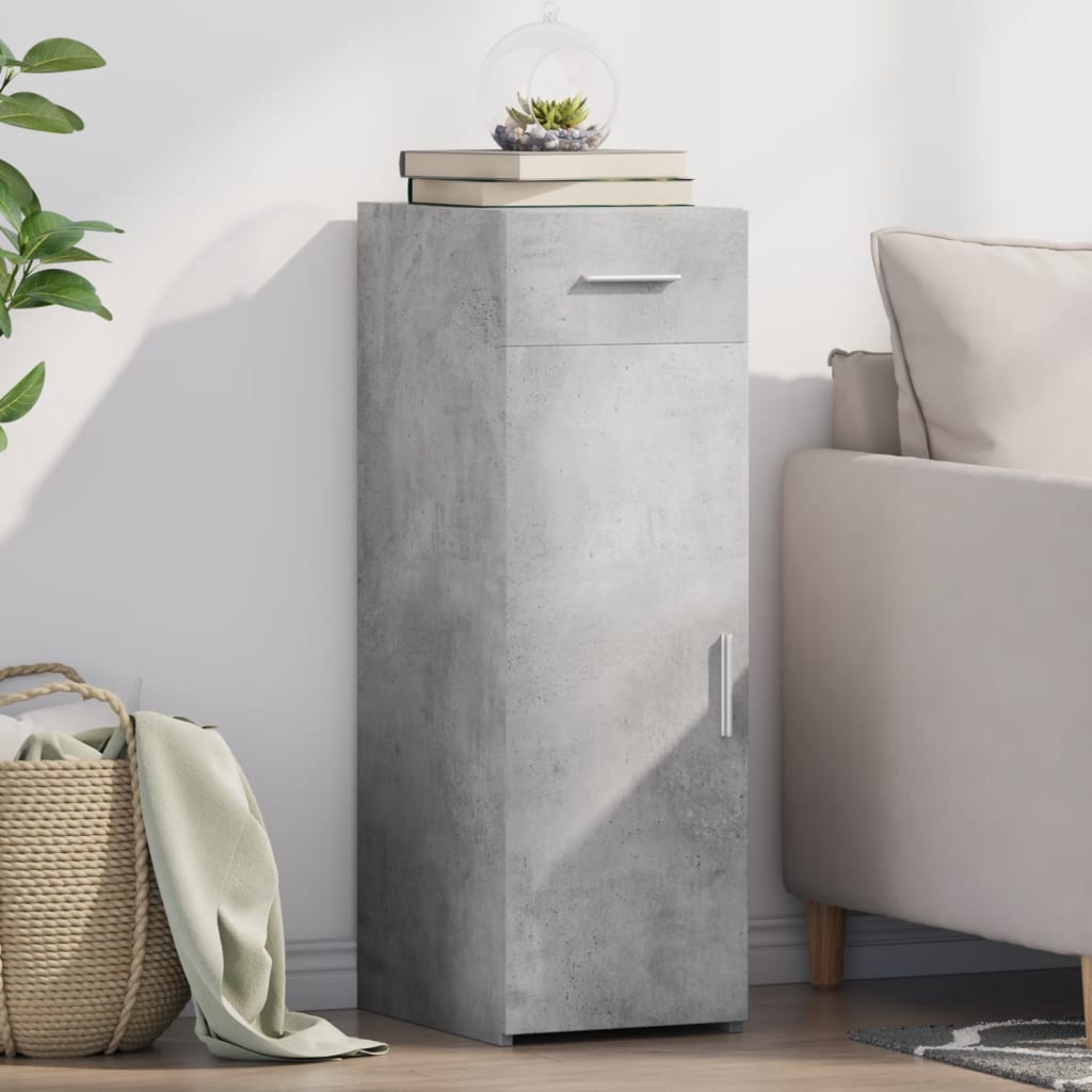 vidaXL Dulap, gri beton, 30x42,5x93 cm, lemn prelucrat