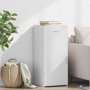 Komoda bela 40x42,5x93 cm inženirski les