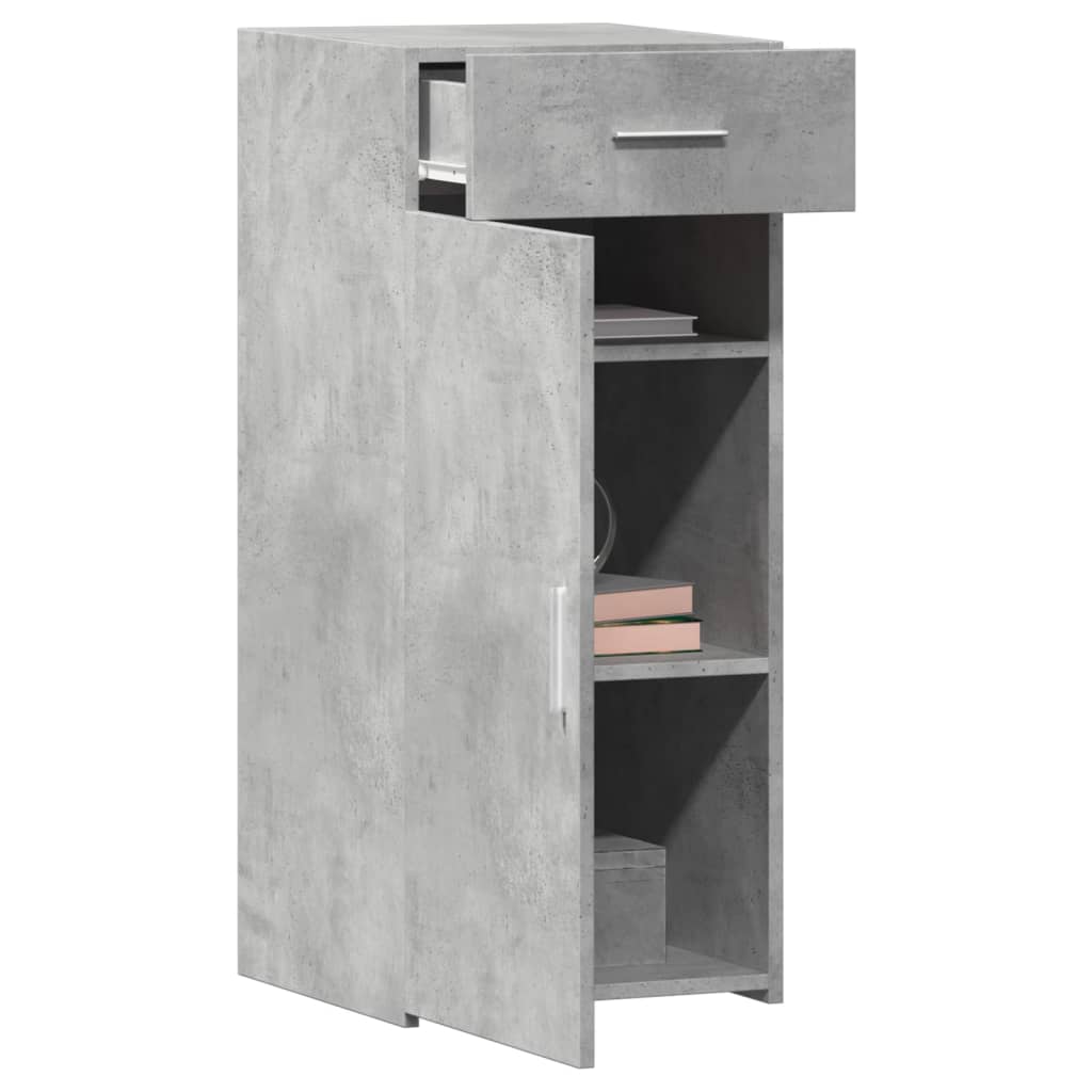 vidaXL Dressoir 40x42,5x93 cm bewerkt hout betongrijs afbeelding