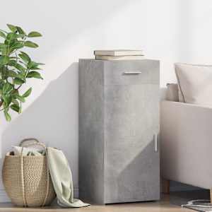 Komoda betonsko siva 40x42,5x93 cm inženirski les