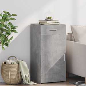 Komoda betonsko siva 45x42,5x93 cm inženirski les