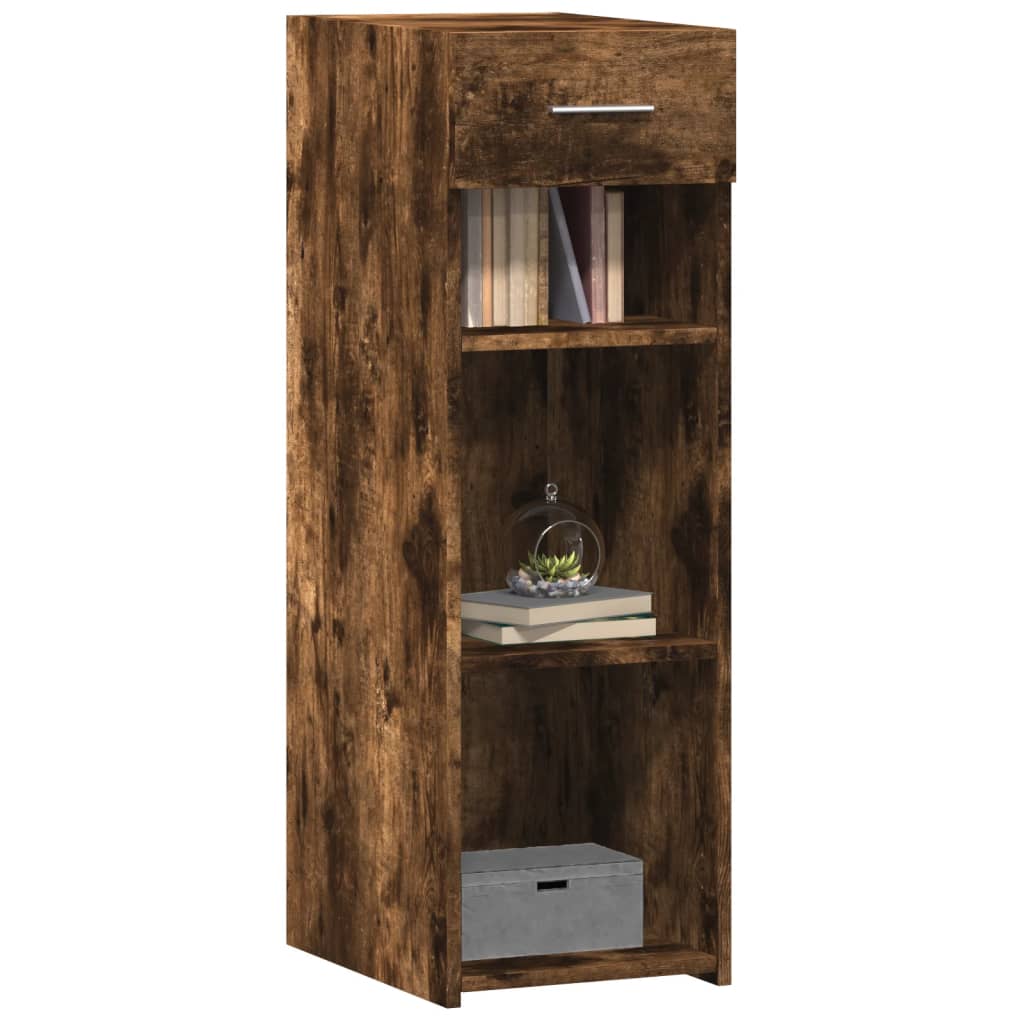 vidaXL Dressoir 30x42,5x93 cm bewerkt hout gerookt eikenkleurig afbeelding