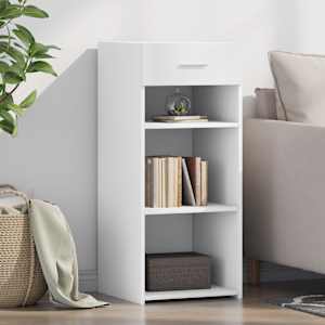 Komoda bela 40x42,5x93 cm inženirski les