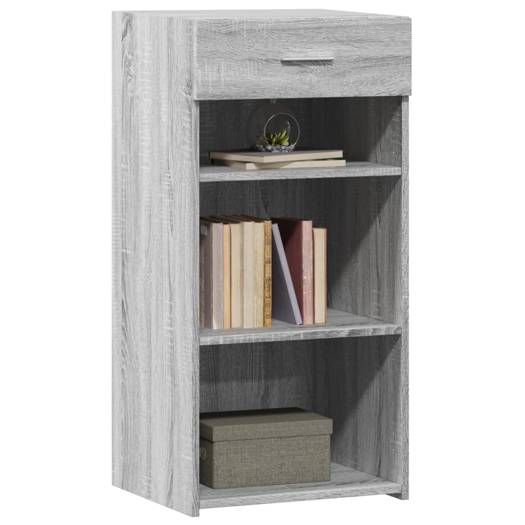 vidaXL Dressoir 45x42,5x93 cm bewerkt hout grijs sonoma eikenkleurig afbeelding
