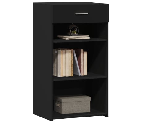 vidaXL Бюфет, черен, 50x42,5x93 см, инженерно дърво