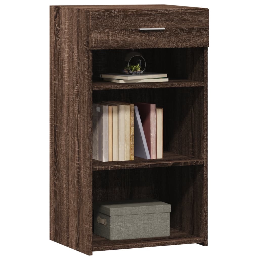 vidaXL Dressoir 50x42,5x93 cm bewerkt hout bruin eikenkleur afbeelding