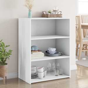 Komoda bela 70x41x93 cm inženirski les