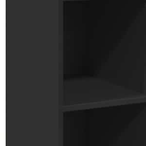 Skříň highboard černá 30 x 41 x 124 cm kompozitní dřevo - obrázek 7