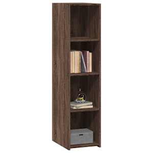 Skříň highboard hnědý dub 30 x 41 x 124 cm kompozitní dřevo - obrázek 3