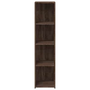 Skříň highboard hnědý dub 30 x 41 x 124 cm kompozitní dřevo - obrázek 4
