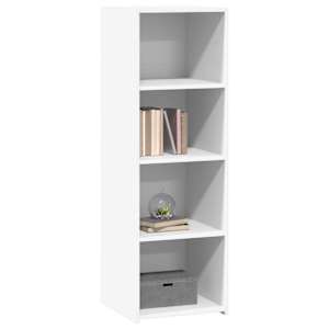 Skříň highboard bílá 40 x 41 x 124 cm kompozitní dřevo - obrázek 3
