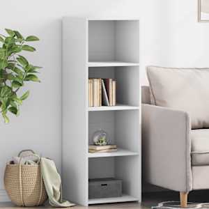 Skříň highboard bílá 40 x 41 x 124 cm kompozitní dřevo - obrázek 1