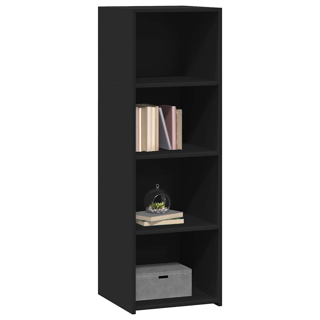 vidaXL Hoge kast 40x41x124 cm bewerkt hout zwart afbeelding