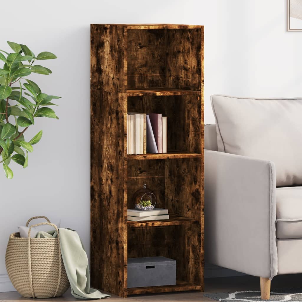 vidaXL Highboard Räuchereiche 40x41x124 cm Holzwerkstoff