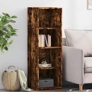 Skříň highboard kouřový dub 40 x 41 x 124 cm kompozitní dřevo - obrázek 1