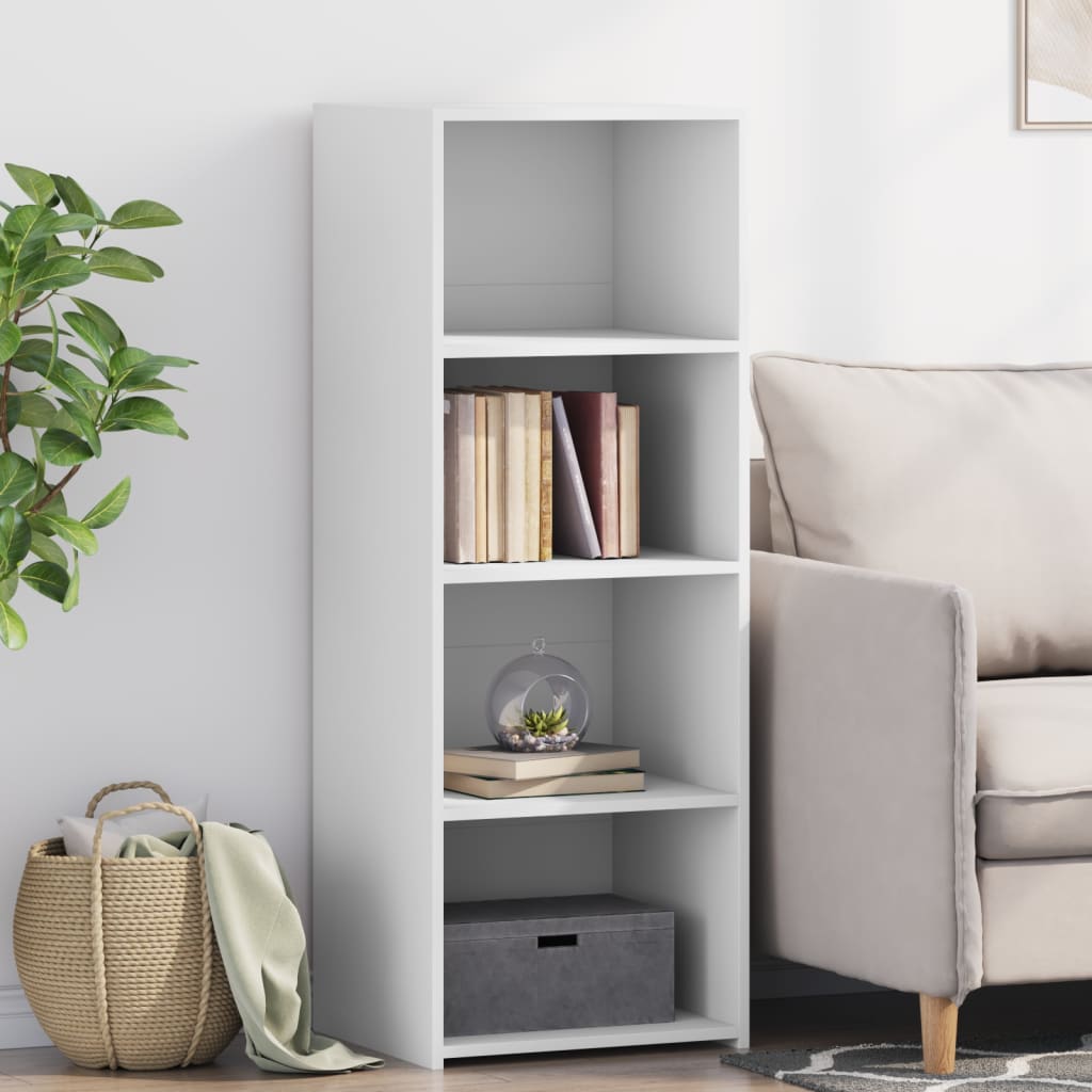 vidaXL Dulap înalt, alb, 45x41x124 cm, lemn prelucrat